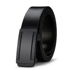 KUANGYE - Cinturón De Cuero Hombre Hebilla Automática Cinto Caballero