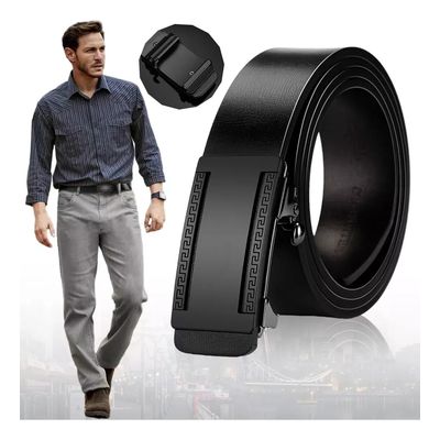 Imagen 2 del producto Cinturón De Cuero Hombre Hebilla Automática Cinto Caballero