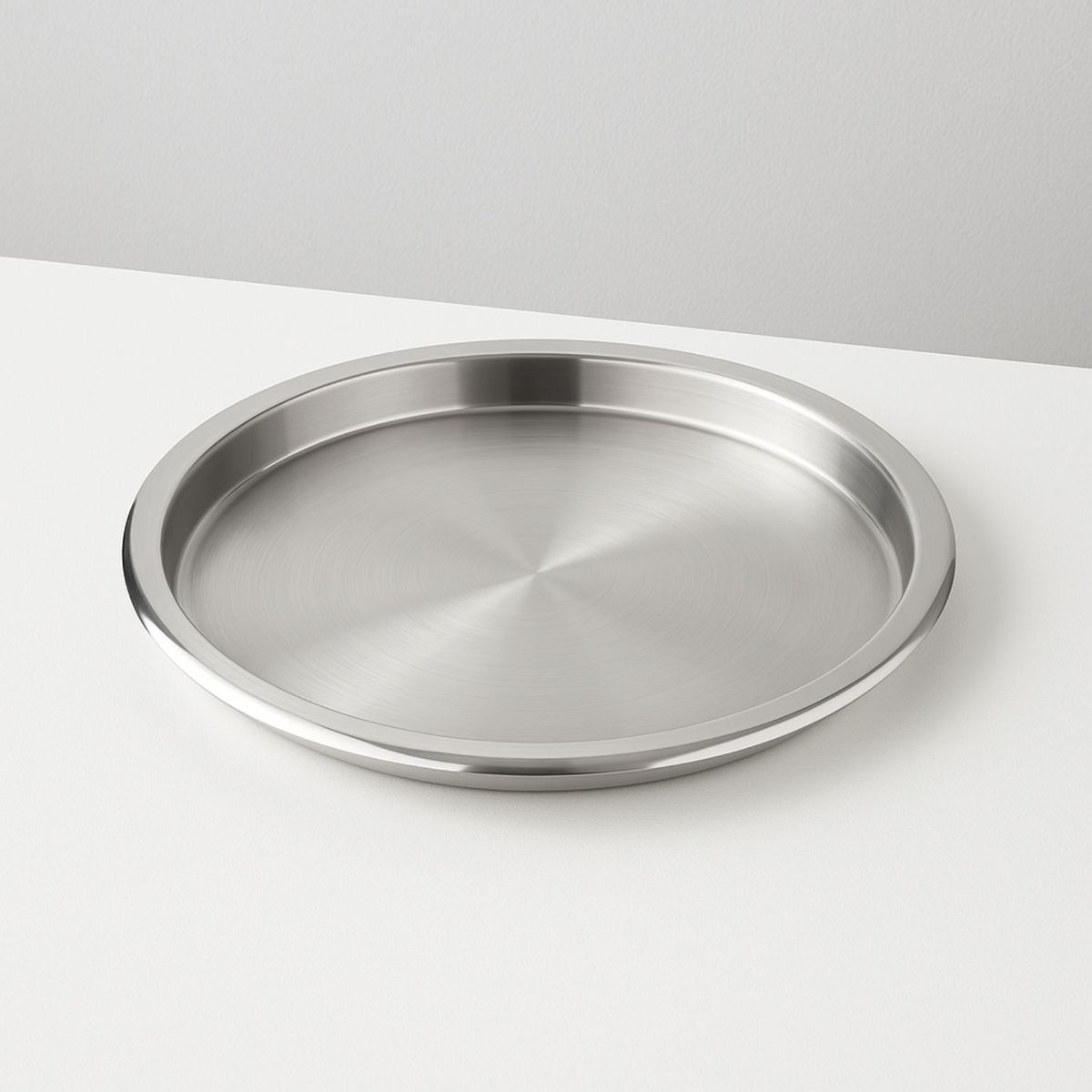 CUINER - Bandeja Redonda Cuiner De Servicio 35cm Acero Inoxidable.