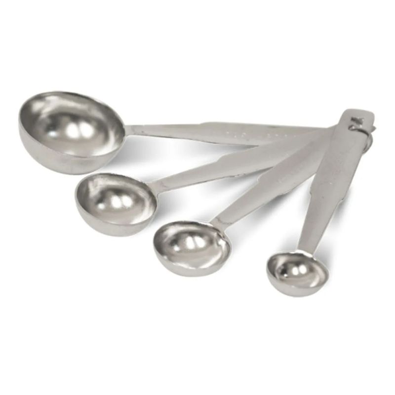 CUINER - Cucharas De Medicion Acero Inox 5 10 15 20mL Cuiner Plateado