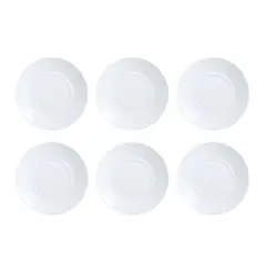 LUMINARC - Set 6 Platillo Desayuno 16cm Opal Porcelana Blanca