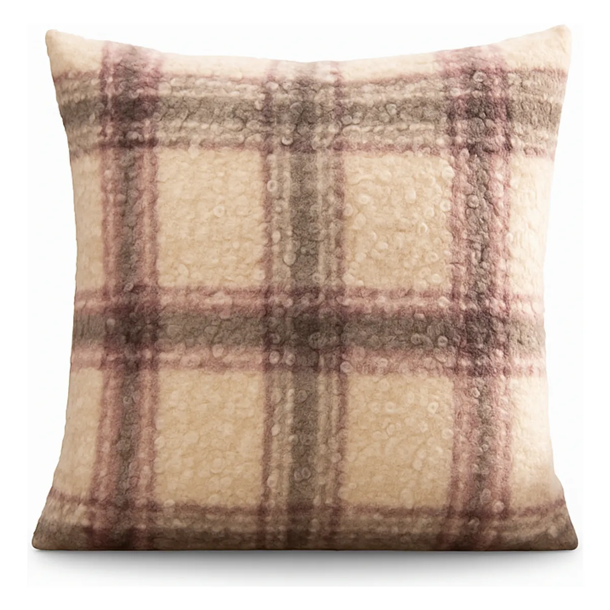 ARMONIA - Funda decorativa chenille cuadrille cojín 45x45 moderno hogar 740