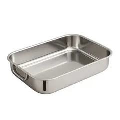 CUINER - Bandeja Rectangular Multiuso Acero Inoxidable 30cm