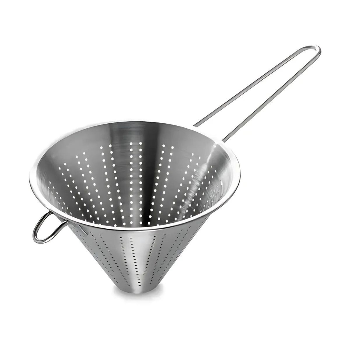 CUINER - Colador Cónico De Acero Inoxidable 20cm Plateado Cuiner