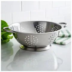 CUINER - Colador Escurridor De Comida Acero Inoxidable 24cm