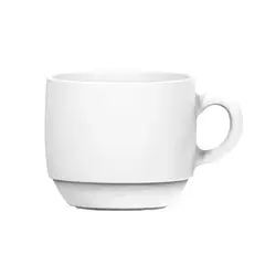 NADIR - Taza Cafe De 90mL Opaline Porcelana Blanca Resistente