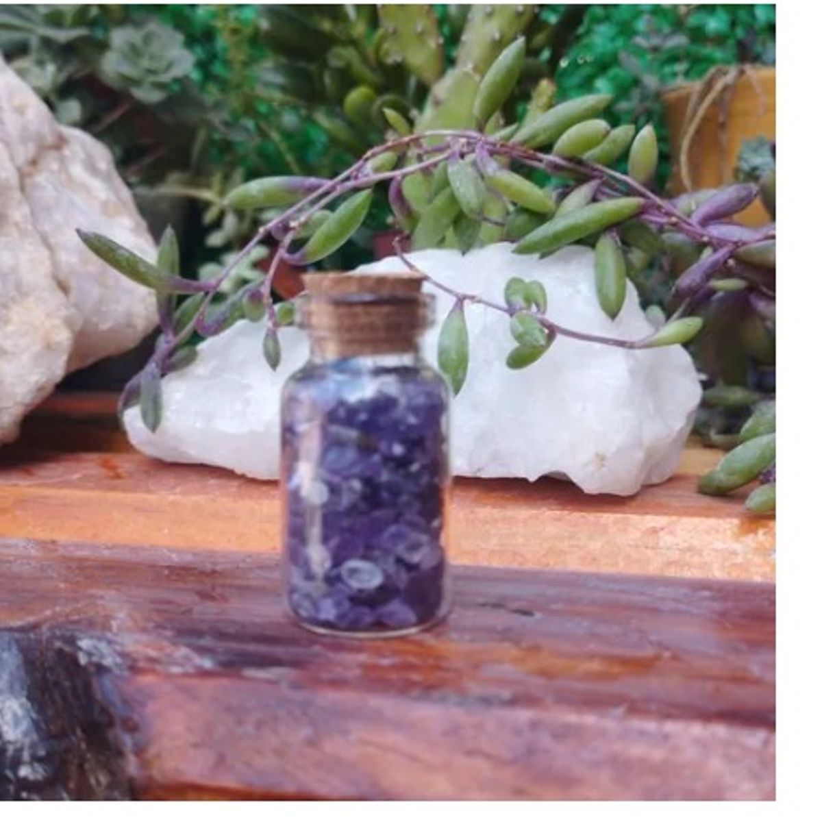 GENERICO - Botella Espiritualidad Con Piedra Energética Amatista