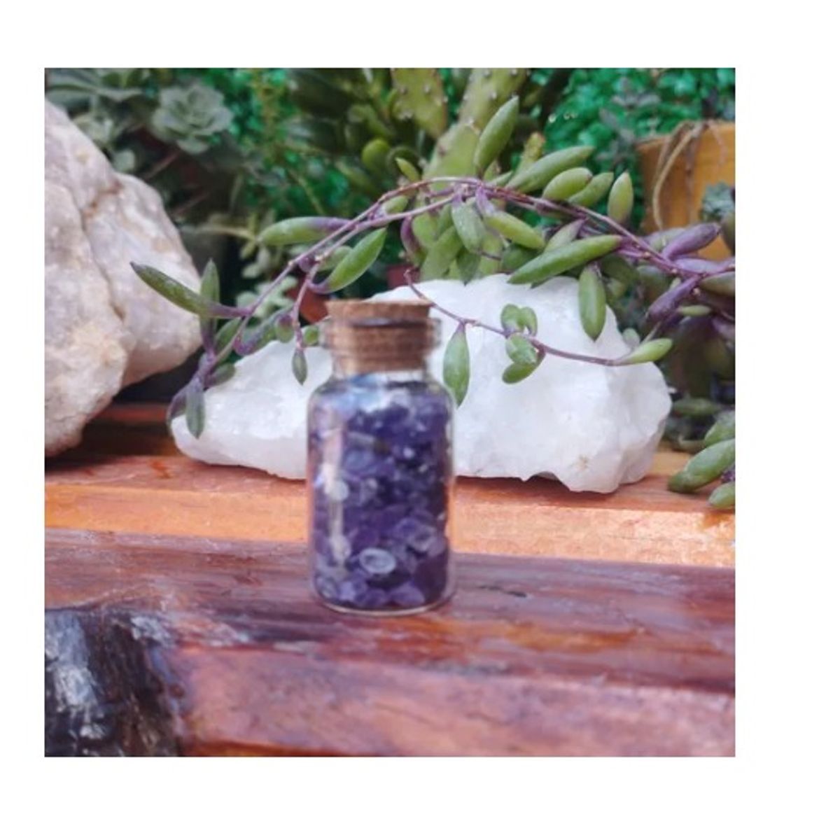 GENERICO - Botella Espiritualidad Con Piedra Energética Amatista