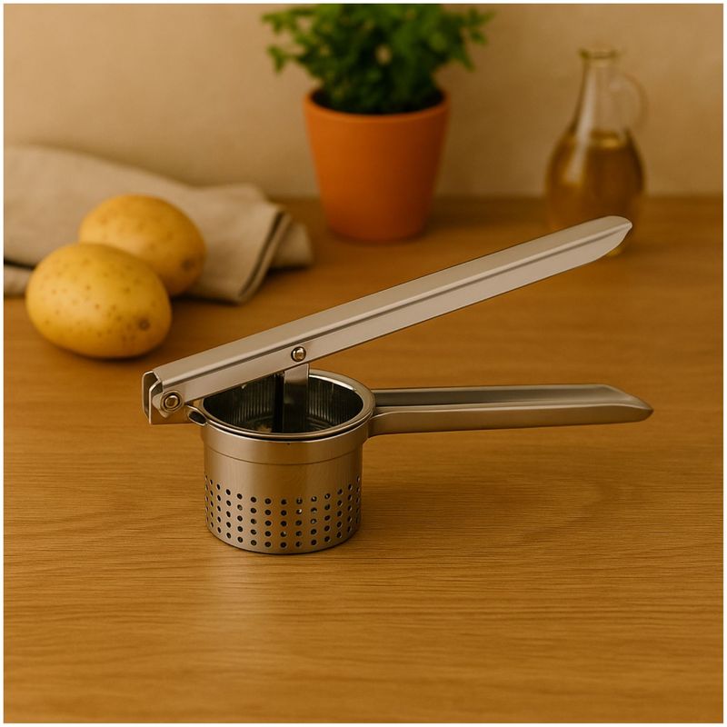 CUINER - Prensa Papas Manual Cuiner Acero Inoxidable 10 x 25cm Cocina
