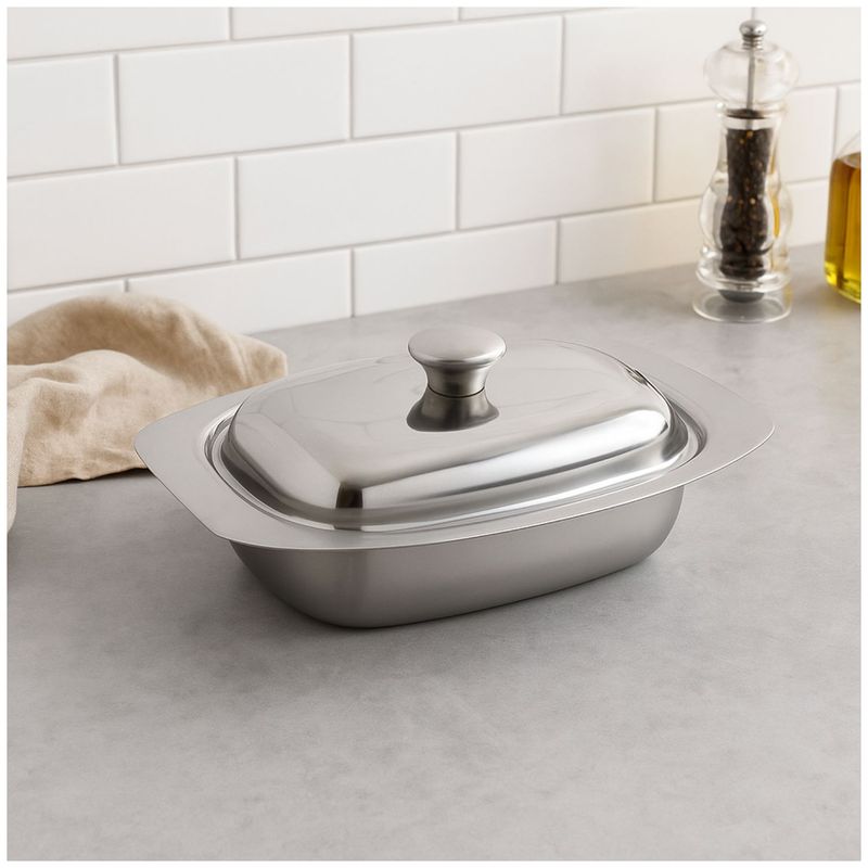 CUINER - Mantequillero Classic Cuiner Acero Inoxidable 500mL Cocina