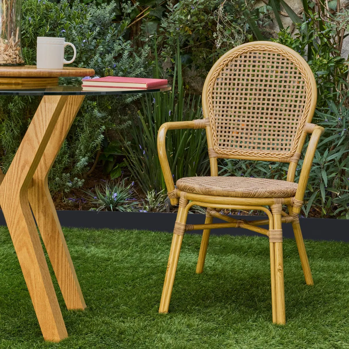 RELAN - Set x2 Silla Exterior Relan Balu Ratán Sintético Jardín y Terraza