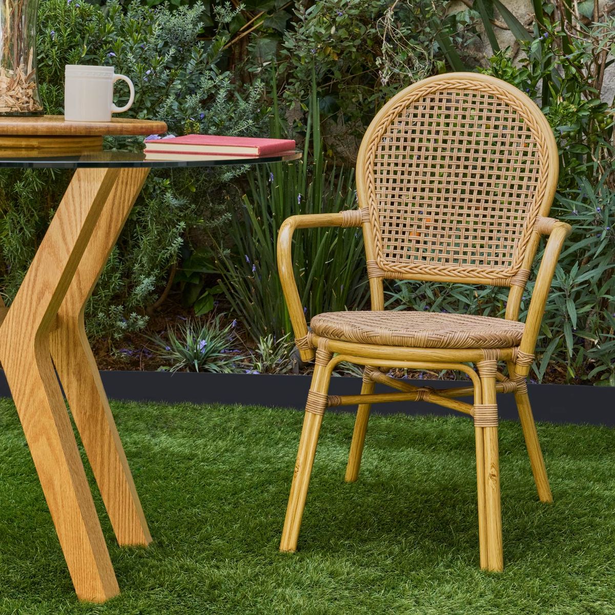 RELAN - Set x2 Silla Exterior Relan Balu Ratán Sintético Jardín y Terraza