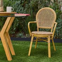 Set x2 Silla Exterior Balu Ratán Sintético Jardín y Terraza