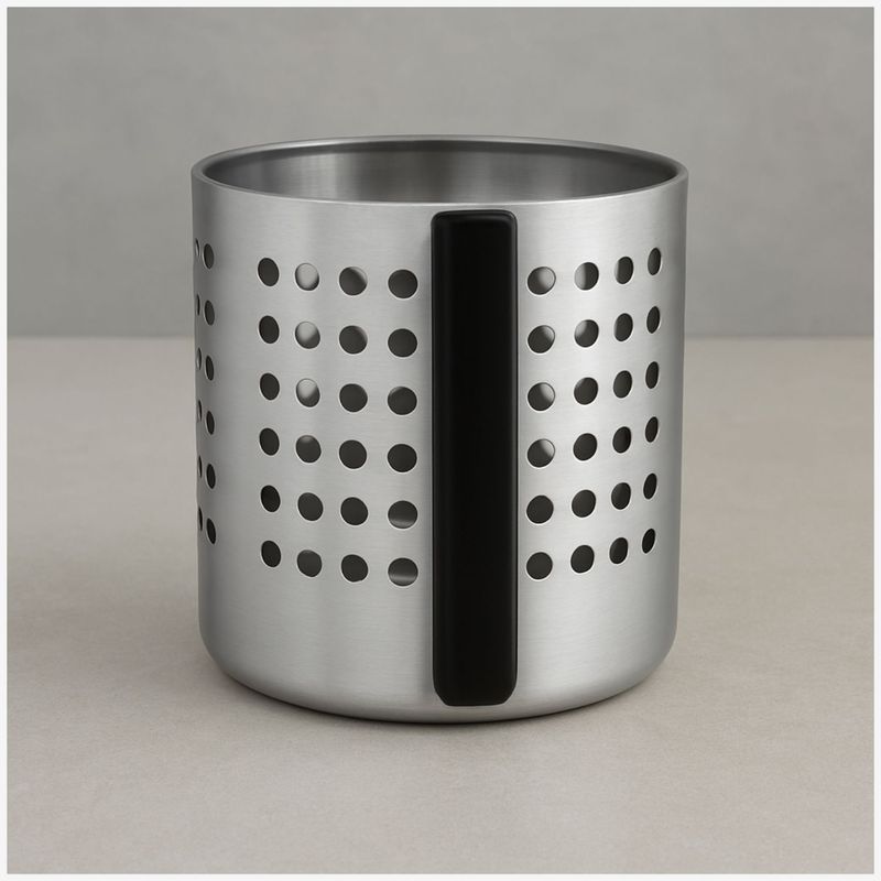 CUINER - Porta Cubiertos Organizador Cuiner Acero Inoxidable 13cm