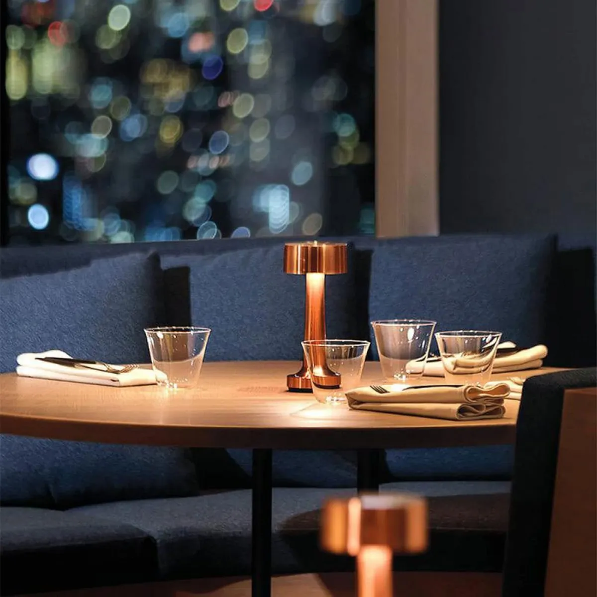 KUANGYE - Lámpara De Mesa Para Restaurante Ambiente Ambiente Led