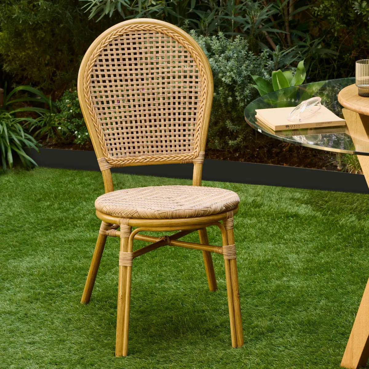 RELAN - Set x2 Silla Exterior Relan Kina Ratán Sintético Jardín y Terraza