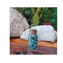 GENERICO - Botella Espiritualidad Con Piedra Energética Turquesa
