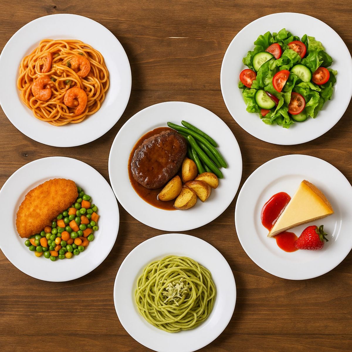 NADIR - Set 6 Plato Hondo 23cm Opaline Nadir De Porcelana Blanca