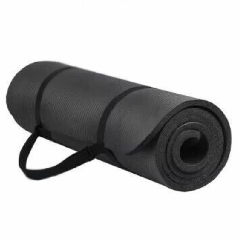 CRUSEC - Yoga Mat Tapete Colchoneta Pilates 180x60x1 cm Con Correas…