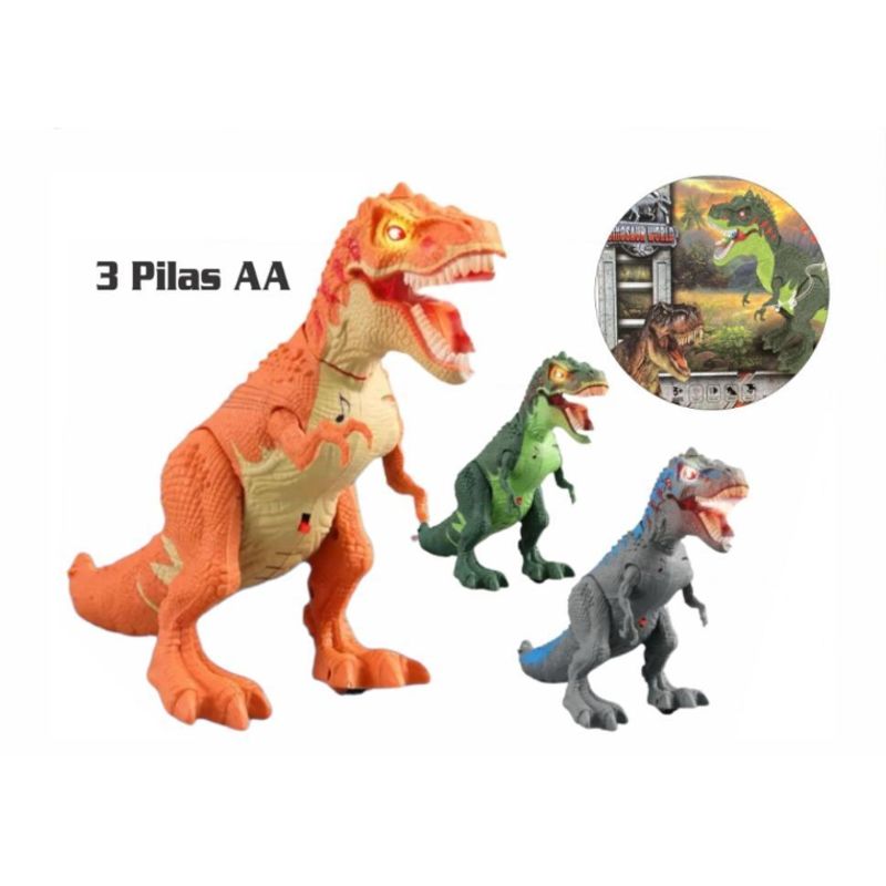 GENERICO - Dinosaurio Musical con Luces y Sonidos  Color Gris