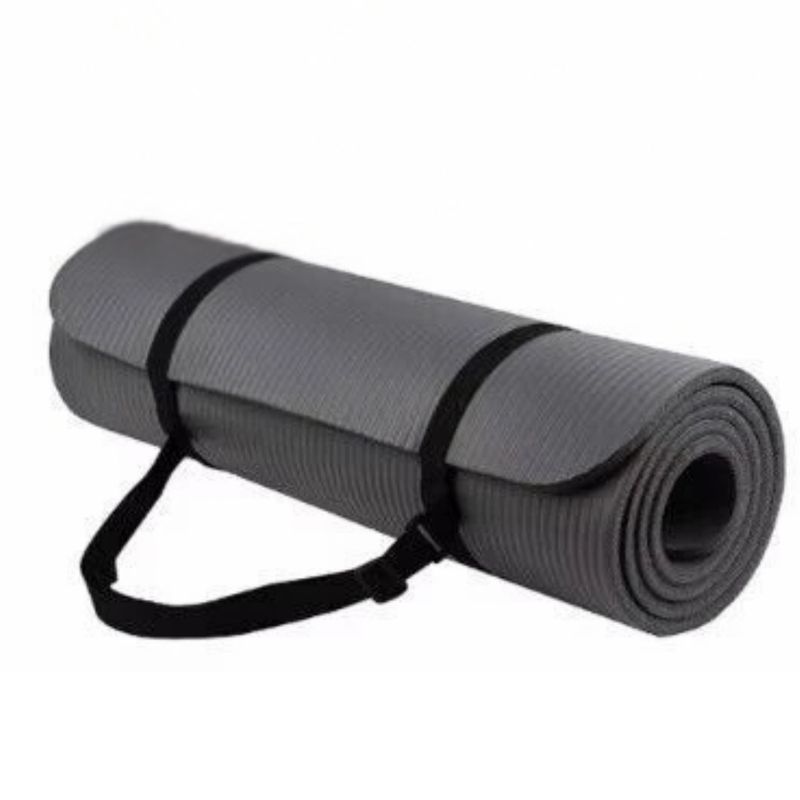 CRUSEC - Yoga Mat Tapete Colchoneta Pilates 180x60x1 cm Con Correas…