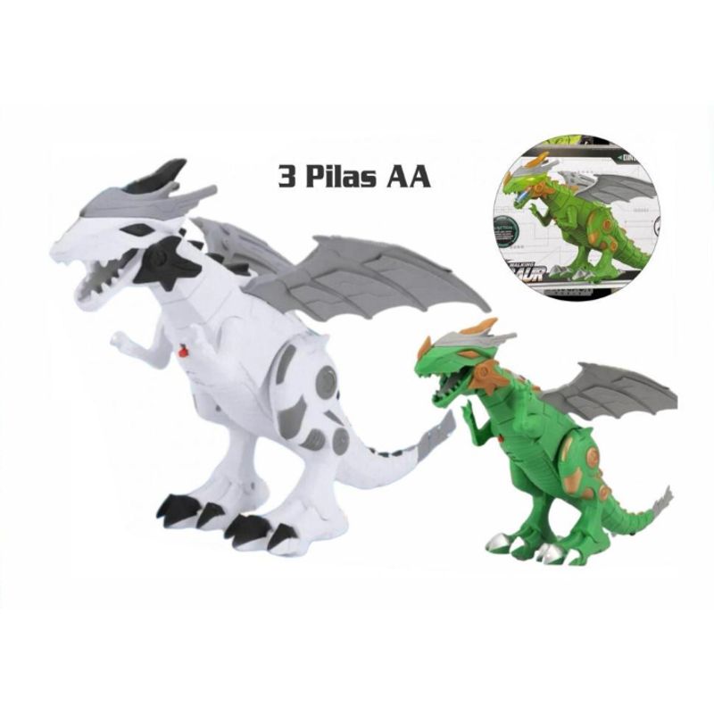 GENERICO - Robot Dinosaurio Musical Con Luces Y Sonido Color Blnaco