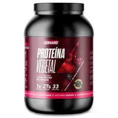 GOHARD - Proteina Vegetal Soya 1 Kg - Sabor Frutos del Bosque