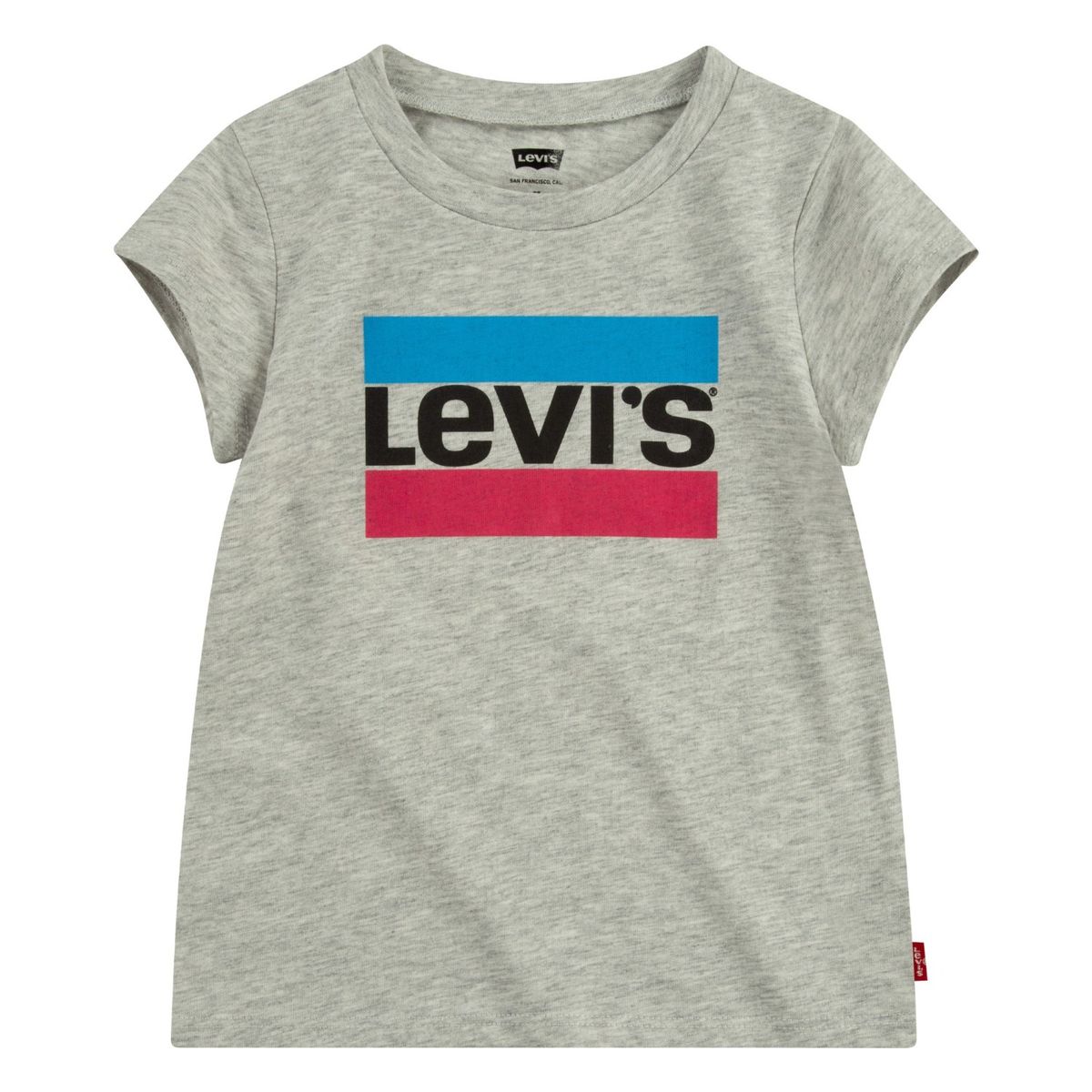LEVIS - Polera Niña Manga Corta Gris Levis