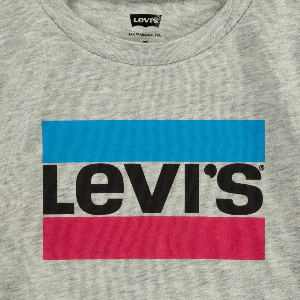 LEVIS - Polera Niña Manga Corta Gris Levis