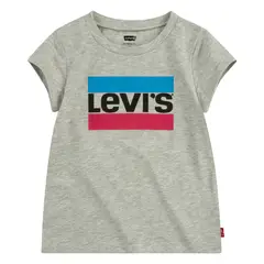 LEVIS - Polera Niña Manga Corta Gris