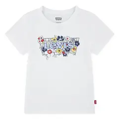 LEVIS - Polera Niña Manga Corta Blanco