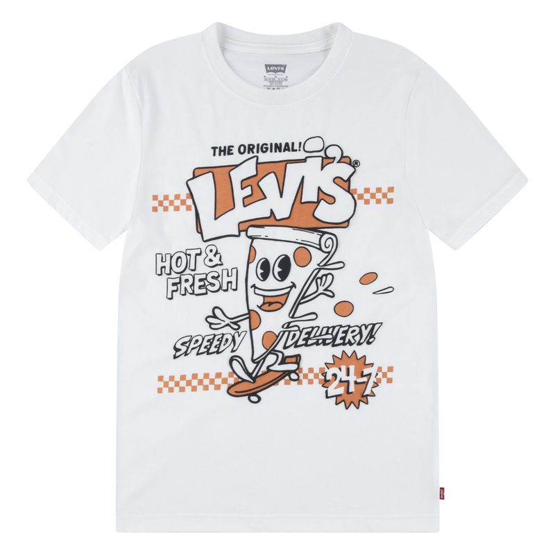 LEVIS - Polera Niño Manga Corta Blanco Levis