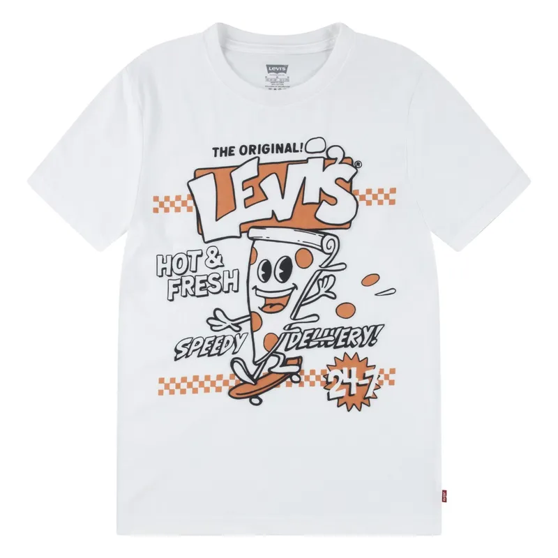 LEVIS - Polera Niño Manga Corta Blanco Levis