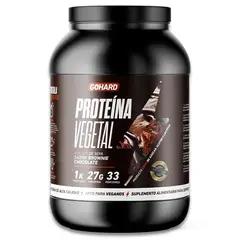 GOHARD - Proteina Vegetal Soya 1 Kg - Sabor Brownie Chocolate