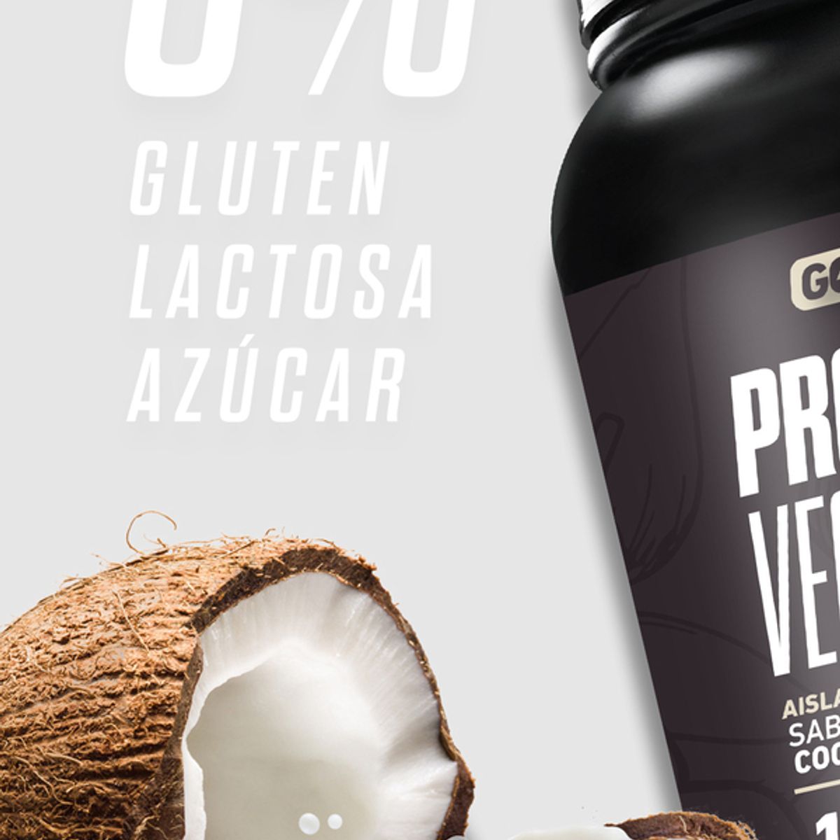 GOHARD - Proteina Vegetal Soya Gohard 1 Kg - Sabor Chocolate Coco
