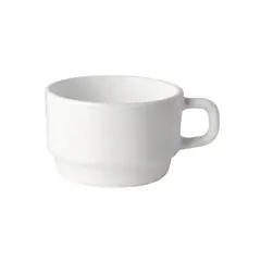 BORMIOLI - Taza Te 220mL Performa De Porcelana Blanca Rocco