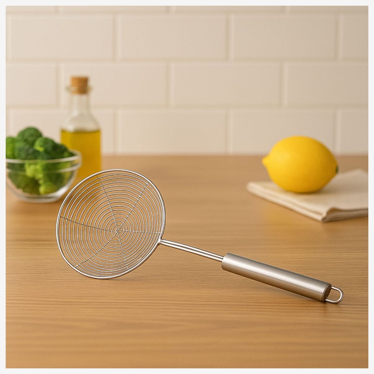 WENS - Colador Espumadera Wens Para Freír 14cm Acero Inoxidable