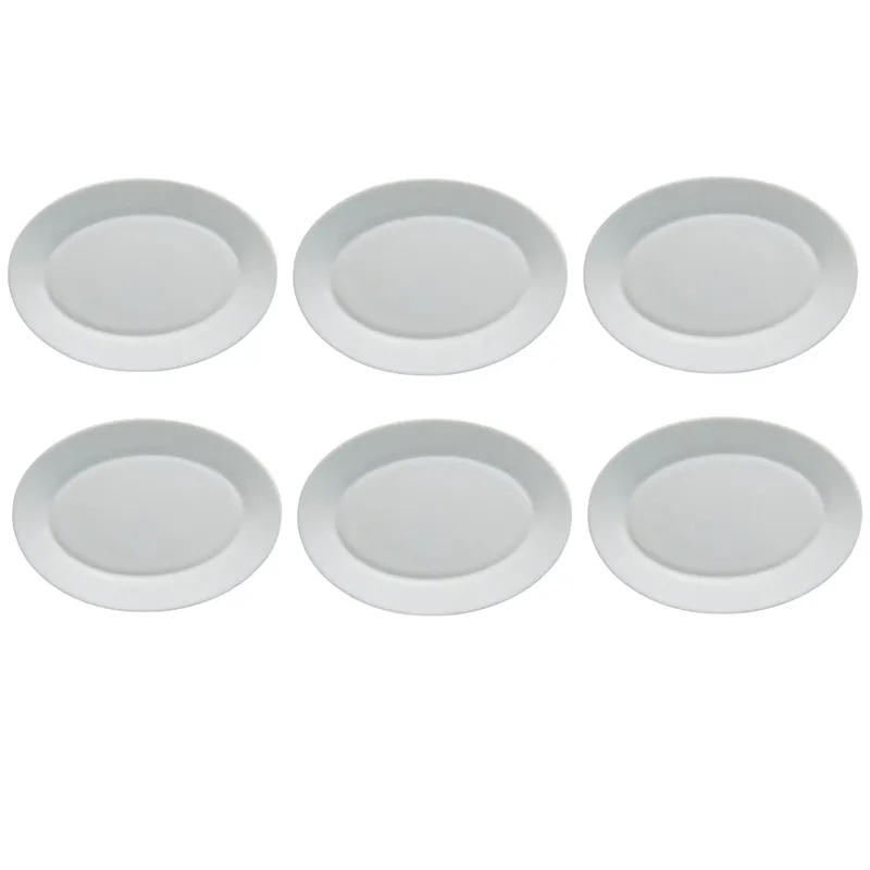 BORMIOLI - Set 6 Fuente Ovalada 30cm Toledo Porcelana Bormioli Rocco