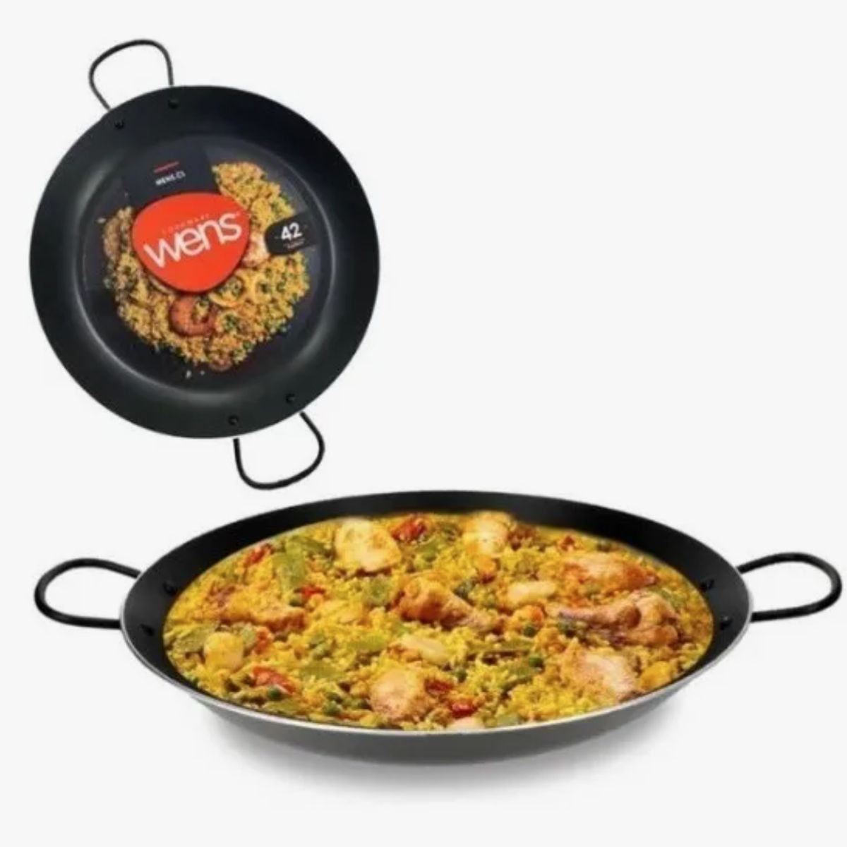 WENS - Paellera De Teflon Antiadherente 42cm