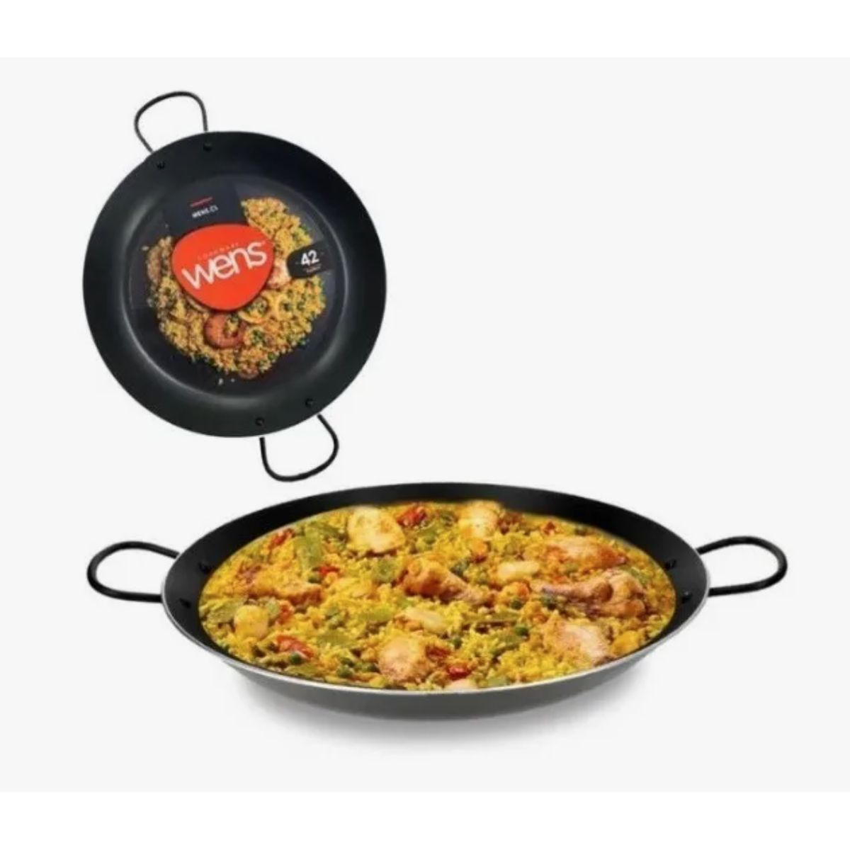 WENS - Paellera De Teflon Antiadherente 42cm