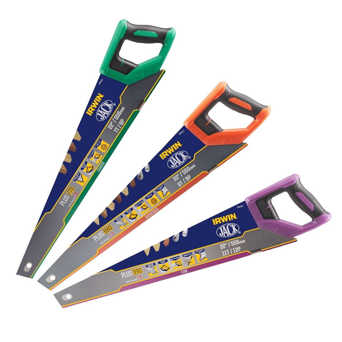 IRWIN - Kit 3 serruchos 22” multisuperficies