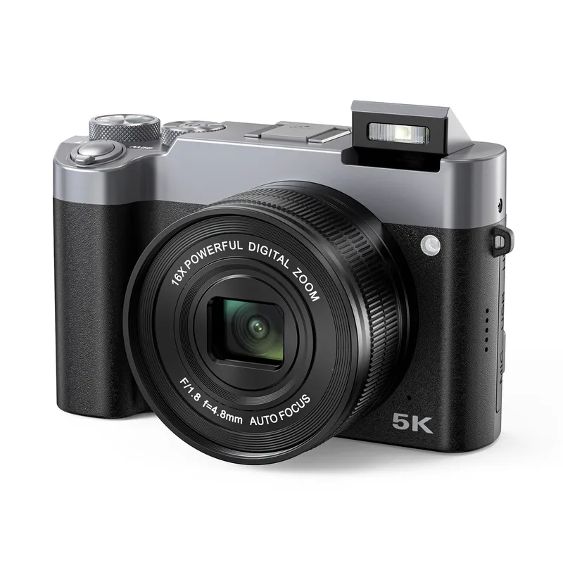 RENVMEXY - Cámara Digital 5K DC208N - 48MP Doble Lente Pantalla Táctil 3,6