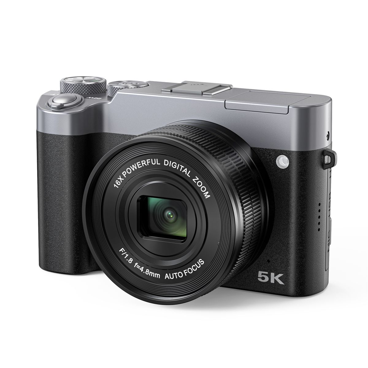 RENVMEXY - Cámara Digital 5K DC208N - 48MP Doble Lente Pantalla Táctil 3,6