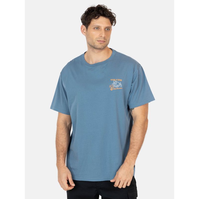 VOLCOM - Polera MC Bowl Azul Hombre Volcom