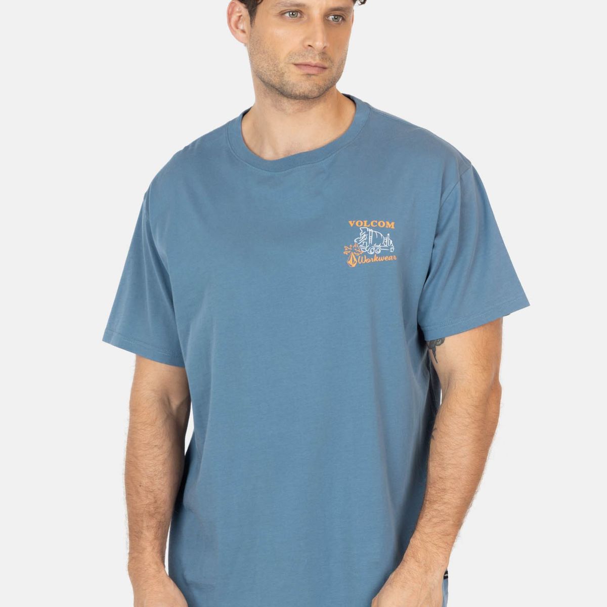 VOLCOM - Polera MC Bowl Azul Hombre Volcom