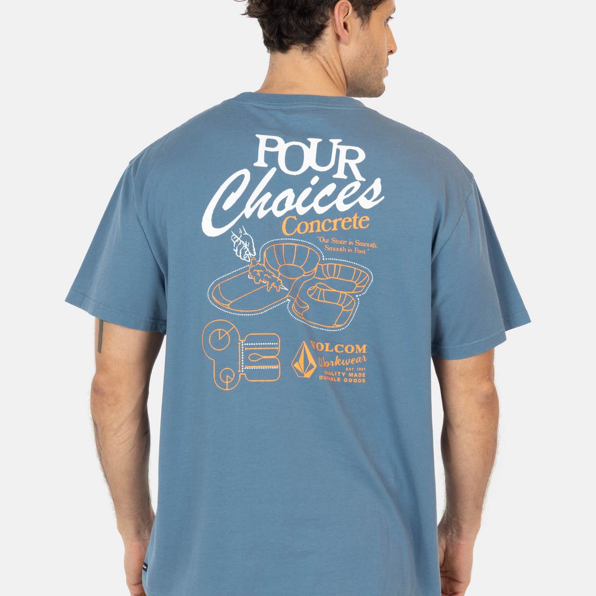 VOLCOM - Polera MC Bowl Azul Hombre Volcom