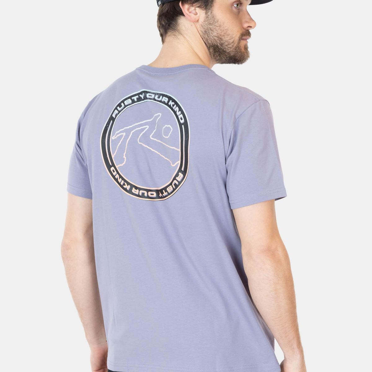 RUSTY - Polera MC Crash Morado Hombre Rusty