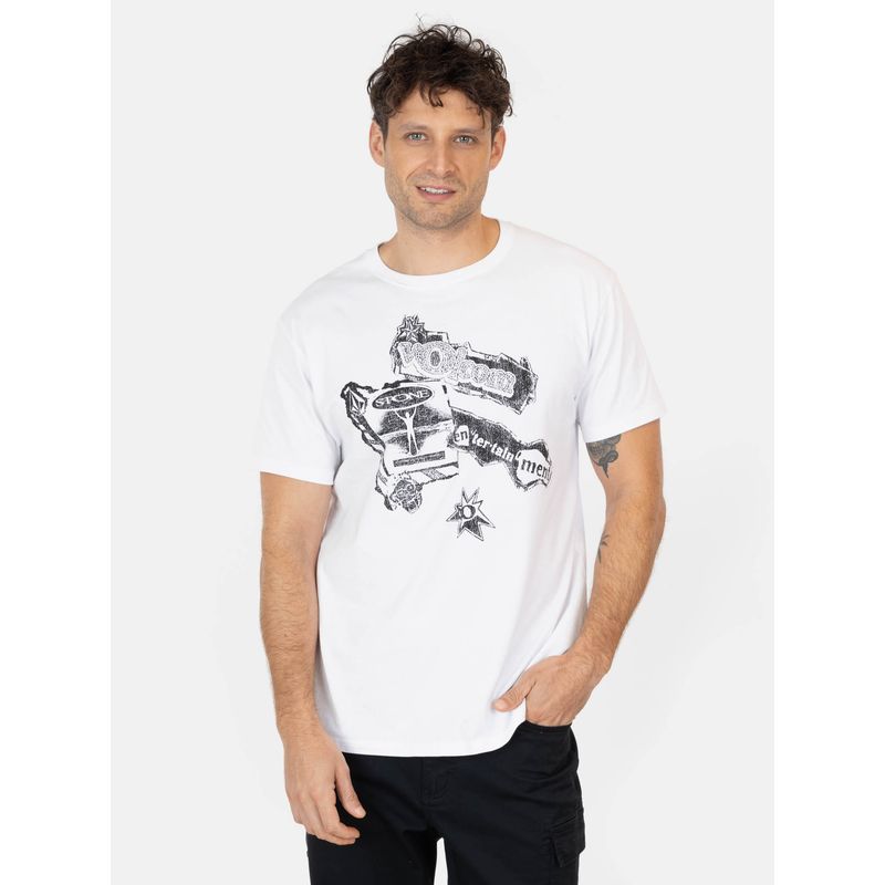 VOLCOM - Polera MC Flip Blanco Hombre Volcom
