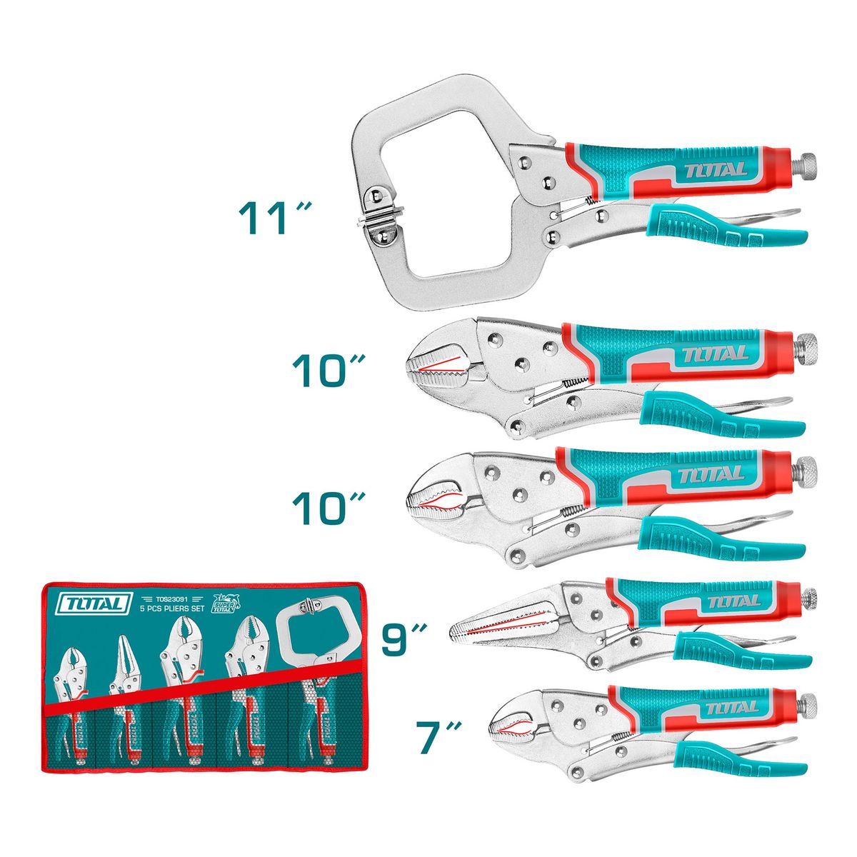 TOTAL TOOLS - Set de Alicates de Presion Total