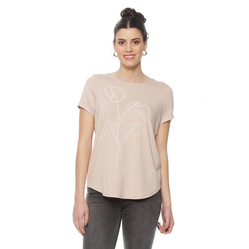 WADOS - POLERA SOLID FLOR LASER CUELLO REDONDO
